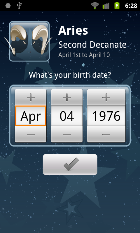 screenshot my horoscope Android