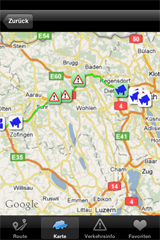 Screen Swiss Traffic iPhone
