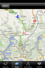 Screen Swiss Traffic iPhone