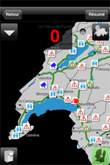 Screen Swiss Traffic iPhone