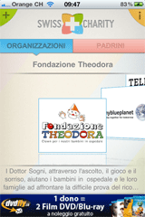 Screenshot Swiss Charity iPhone App