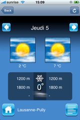 screenshot nova météo iphone